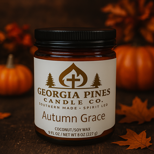 Autumn Grace Candle – Pumpkin Latte & Maple | Georgia Pines