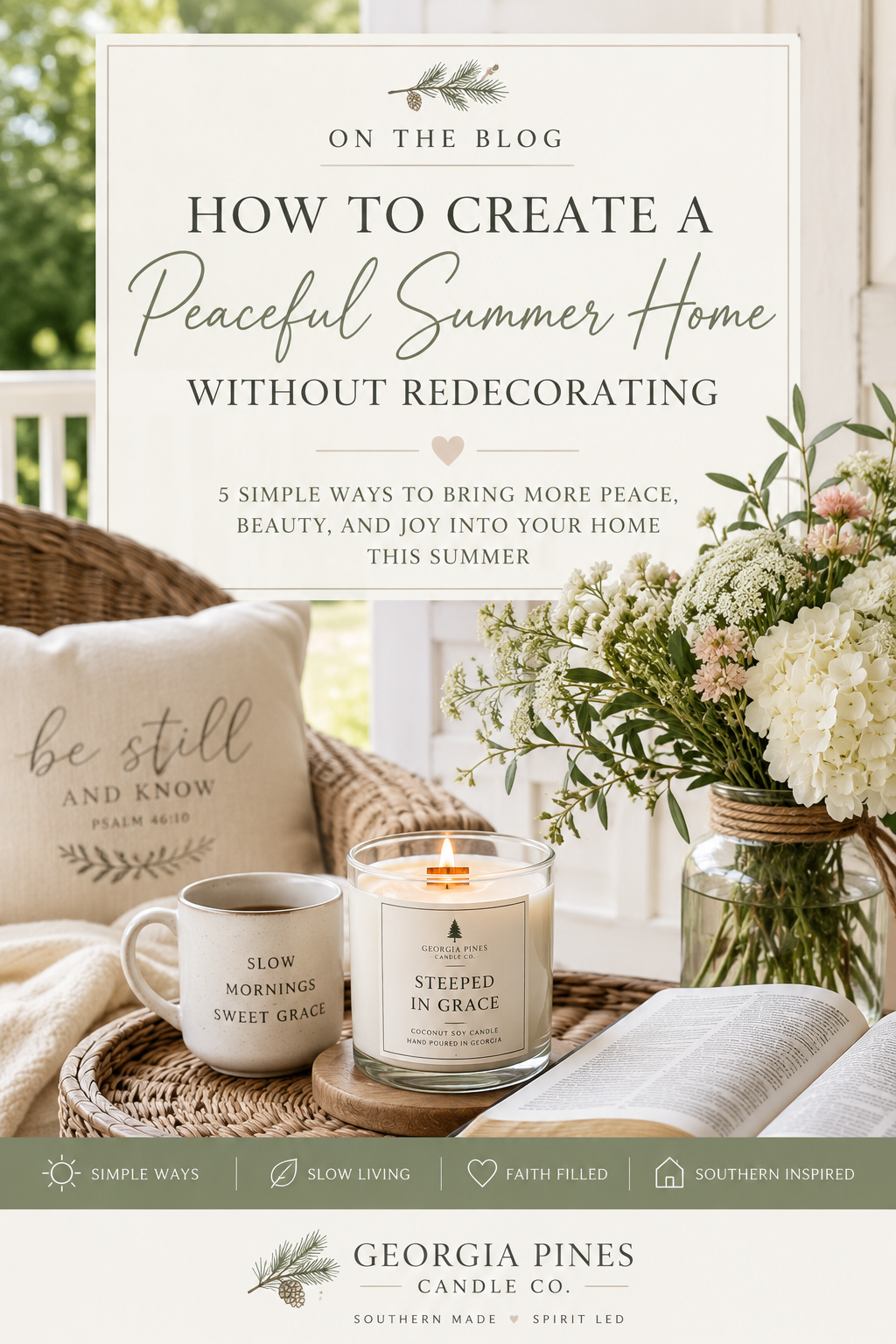 How To Create A Peaceful Summer Home Without Redecorating